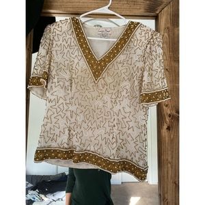 Laurence Kazan Vintage Beaded Top